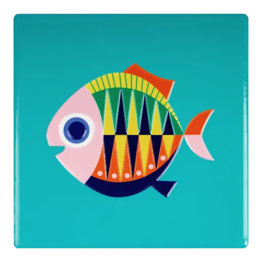 [KK.80061] Kitsch Kitchen tegeltje Sealife small fish