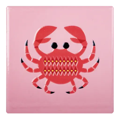 [KK.80062] Kitsch Kitchen tile Sealife crab