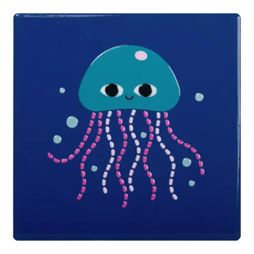 [KK.80065] Kitsch Kitchen tile Sealife jellyfish