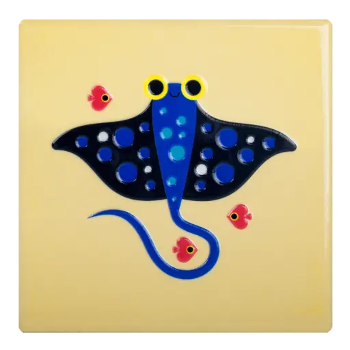 [KK.80066] Kitsch Kitchen tile Sealife stingray