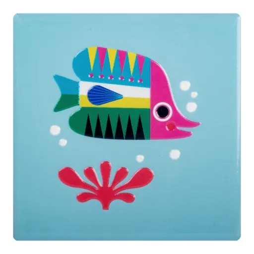 [KK.80068] Kitsch Kitchen tile Sealife coral fish