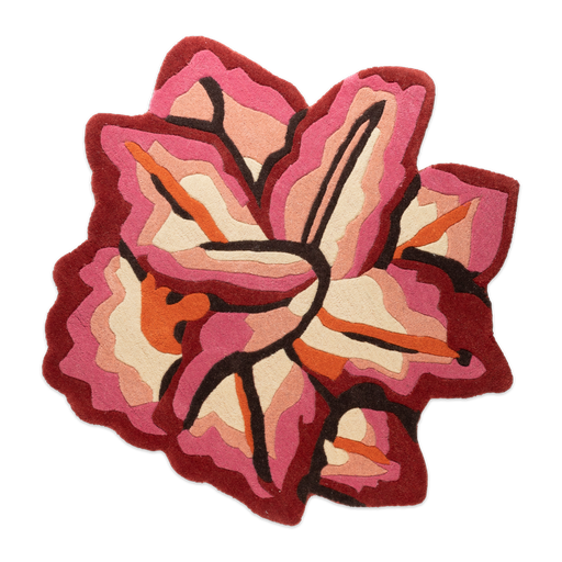 [HD0685] Kitsch Kitchen rug Sword Lily pink