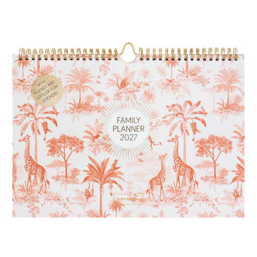 [PMONO.27006] Pimpelmees mono family planner 2027 Savannah Stories Desert Red