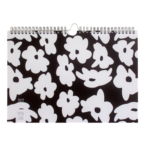 [PBW.27004] Pepa Lani Black & White familie planner 2027 Flowerbomb