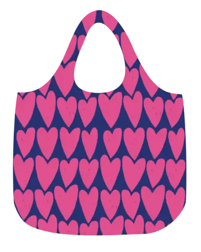 [PPL.60001] Pepa Lani - Hearts foldable bag