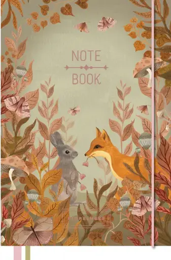 [PMP.61049] Pimpelmees Magical Forest notitieboek fox grassy green