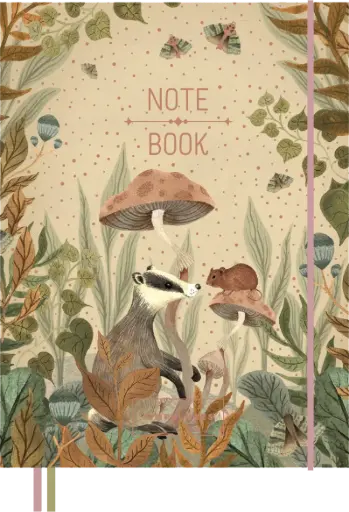 [PMP.61050] Pimpelmees Magical Forest notitieboek badger gold
