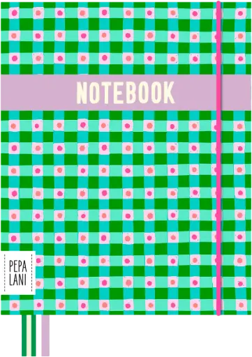 [PPL.40072] Pepa Lani Flower notitieboek flower checks