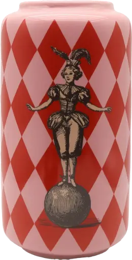 [KK.70178] Kitsch Kitchen Kitsch Royale vaas Loretta roze/rood