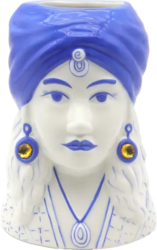 [KK.70180] Kitsch Kitchen Kitsch Royale vase Madame Lola blue 