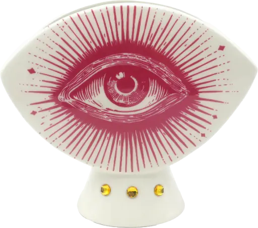 [KK.70181] Kitsch Kitchen Kitsch Royale vase Eye red 