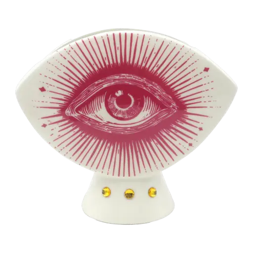 [KK.70181] Kitsch Kitchen Kitsch Royale vase Eye red 
