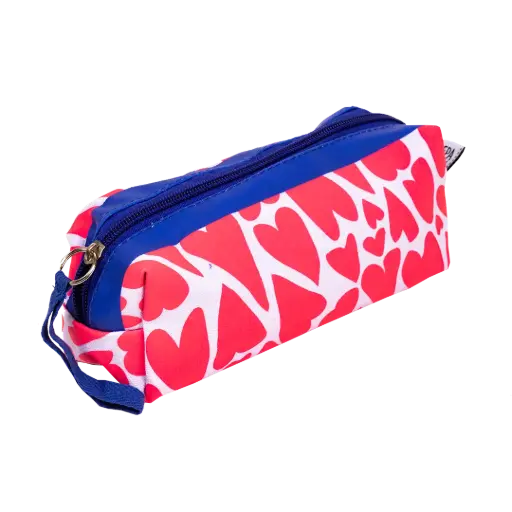 [PPL.40042] Pepa Lani pencil case square Fall Flower Hearts lila/pink