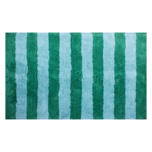 [KK.70046] Kitsch Kitchen badmat gestreept blauw/groen 