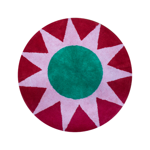 [KK.70048] Kitsch Kitchen bathmat soleil round red