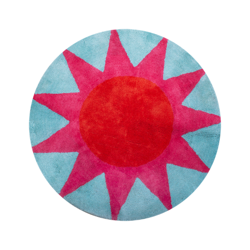 [KK.70049] Kitsch Kitchen badmat soleil rond blauw 