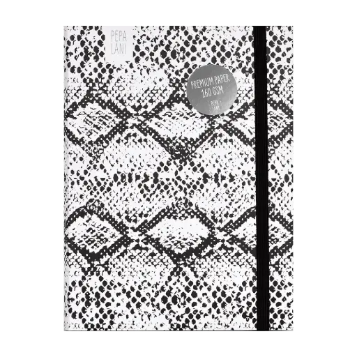[PBW.10079] Pepa Lani bullet journal PRO Black & White Snake 