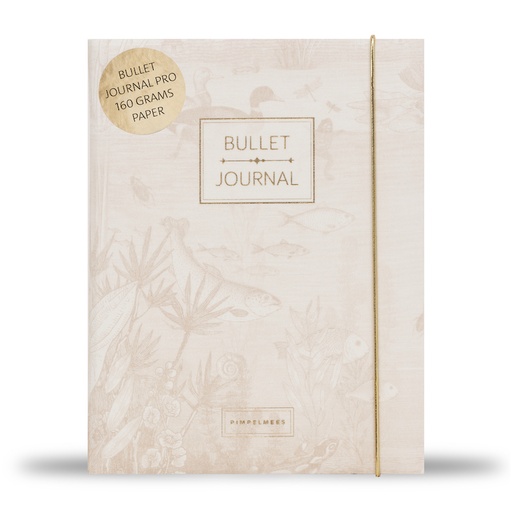 [PMONO.10042] Pimpelmees bullet journal PRO Mono- Luxe edition print warm warm nude FSC