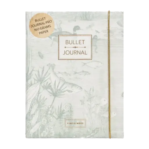 [PMONO.10043] Pimpelmees bullet journal PRO Mono Luxe edition printvintage green 