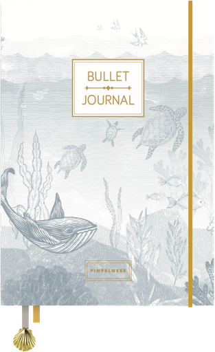 [PMONO.10081] Pimpelmees bullet journal PRO Luxe Edition Mono Breezy blue FSC