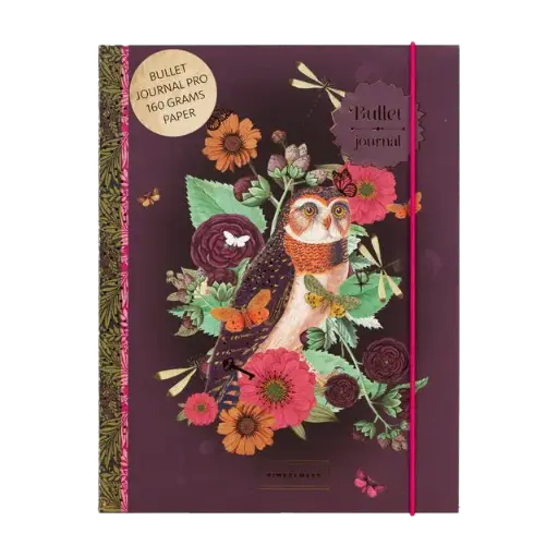 [PMP.61177] Pimpelmees bullet journal PRO Owl - Plum 