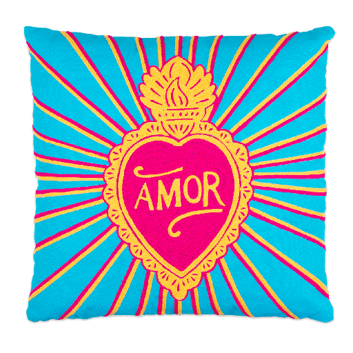 [HD0562] Kitsch Kitchen cushion Love Amor