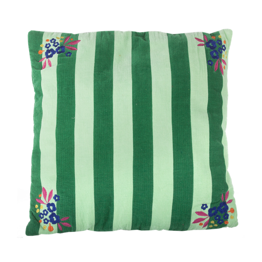 [KK.70042] Kitsch Kitchen cushion Mercado de Flores green