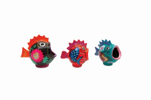 [HD0149] Kitsch Kitchen ashtray Folclorico fish assorted