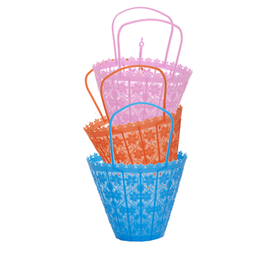 [KD0064] Kitsch Kitchen bloemen mandje Folclorico