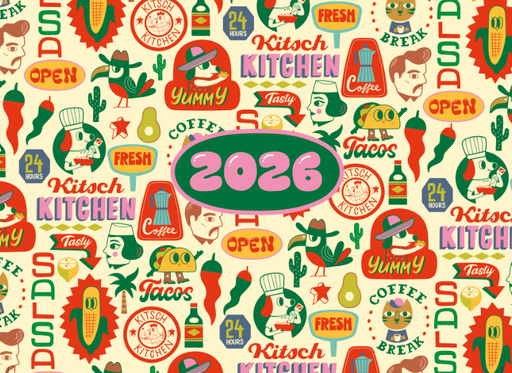 [KK.26011] Kitsch Kitchen family planner El Restaurante Mexican summer 2026