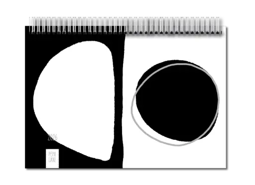 [PBW.26011] Pepa Lani familie planner 2026 Black & White stones