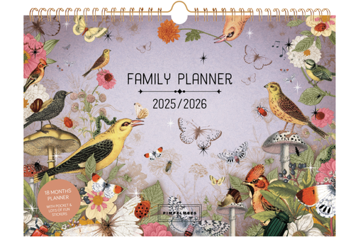 [PMP.25111] Pimpelmees family planner 18 months 2025 - 2026 Terra Botanica - Berry