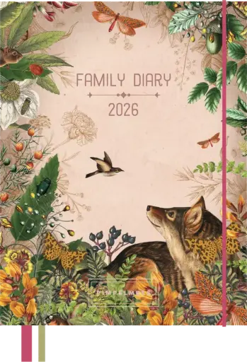 [PMP.26011] Pimpelmees family diary 2026 terra botanica Fox rose