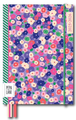 [PPL.25102] Pepa Lani academic diary 2025-2026 Flower Happy flowerbomb