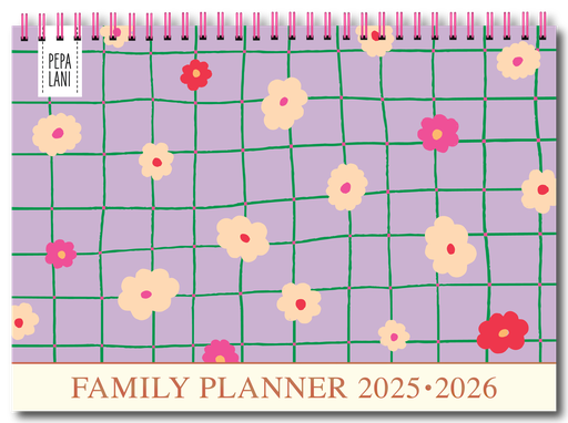 [PPL.25111] Pepa Lani family planner 2025-2026 Flower - Lilac