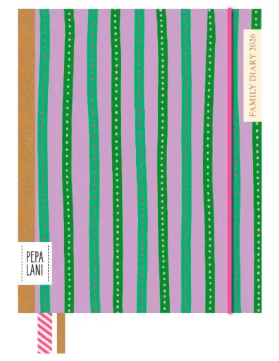 [PPL.26022] Pepa Lani diary 2026 Flower coloured zebra