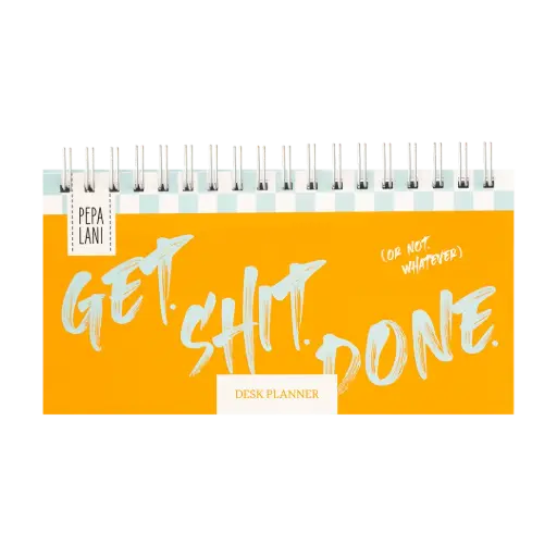 [PPL.40040] Pepa lani deskplanner Flower get shit done 