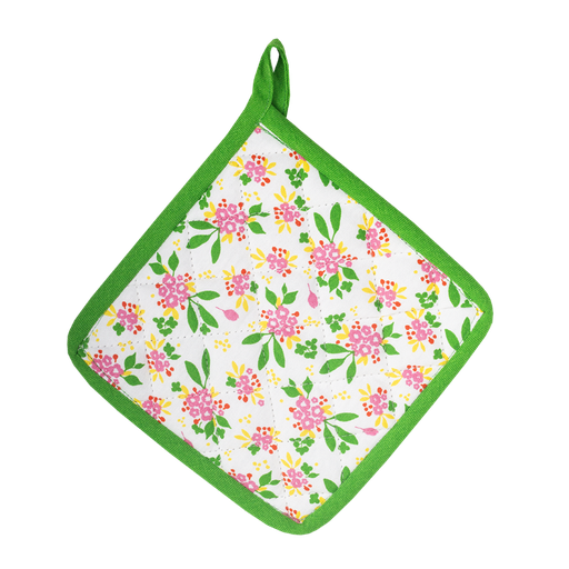 [KK.70067] Kitsch Kitchen pannenlap Mercado de Flores groen
