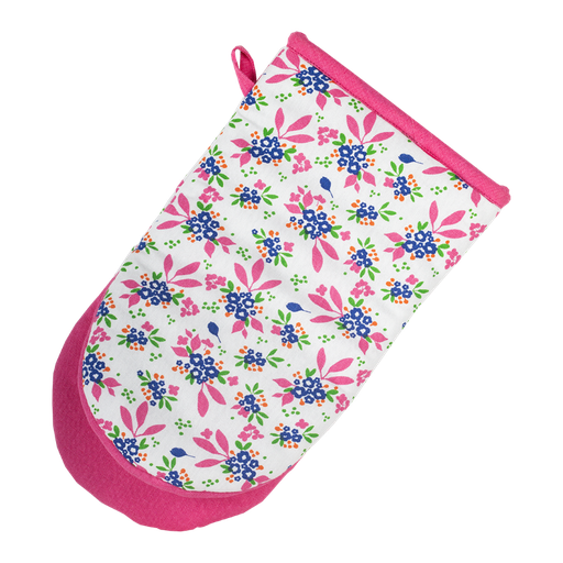 [KK.70070] Kitsch Kitchen oven glove Mercado de Flores blue
