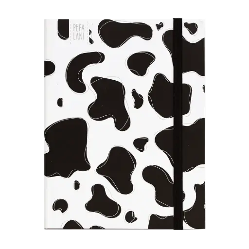 [PBW.10060] Pepa lani notebook A5 Black & White Cow 
