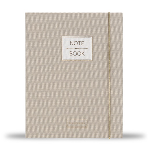 [PMONO.10044] Pimpelmees notebook A5 Mono Luxe edition linnen warm nude 