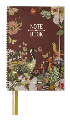 [PMP.61059] Pimpelmees notebook A4 WIREO - marron 