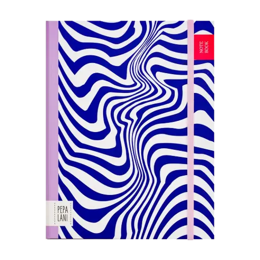 [PPL.40030] Pepa Lani notebook A5 Flower Waves blue 