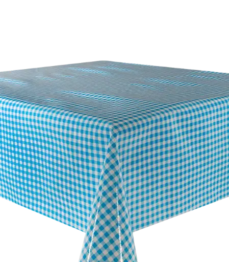[TZ0078C] Kitsch Kitchen oilcloth Mascota light blue 10 cm (1.20 wide)