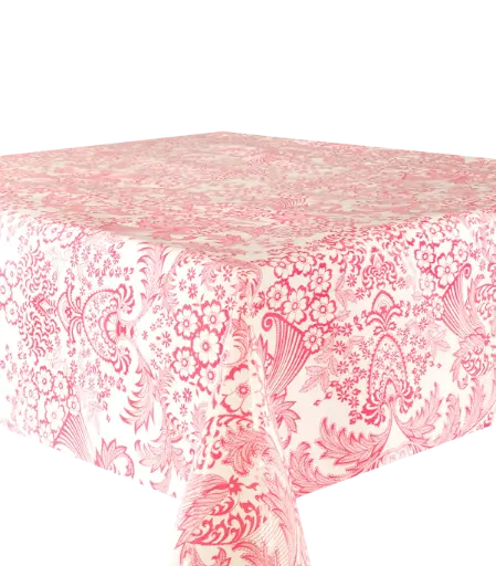 [TZ0099C] Kitsch Kitchen oilcloth Paraiso pink 10 cm  (1.20 wide)