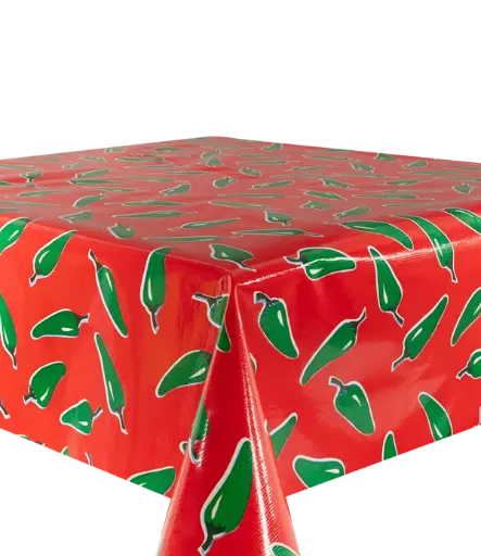 [TZ0192C] Kitsch Kitchen oilcloth Chiles red 10 cm  (1.20 wide)