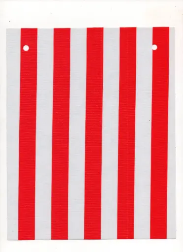 [TZ1033C] Kitsch Kitchen oilcloth Rayas red 10cm  (1.20 wide)