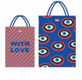 [KK.10024] Kitsch Kitchen cadeau tasjes Eyes + With Love