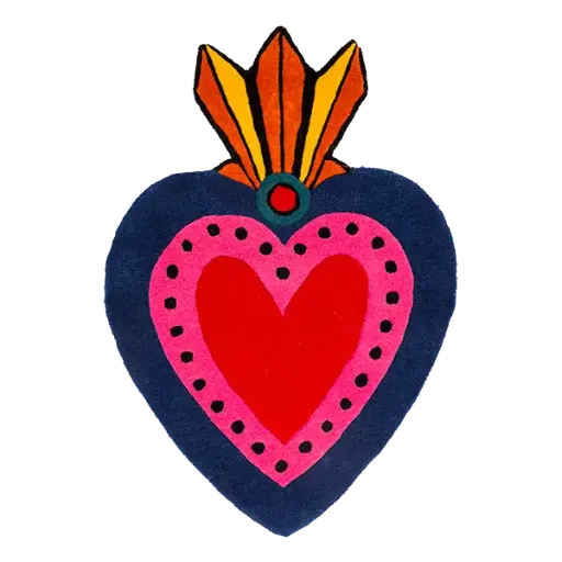 [HD0618] Kitsch Kitchen vloerkleed Milagro hart L