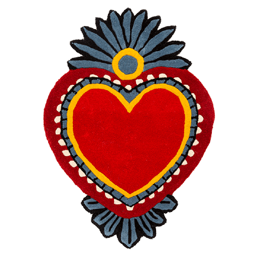 [HD0619] Rug Milagro heart M